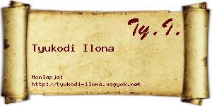 Tyukodi Ilona névjegykártya